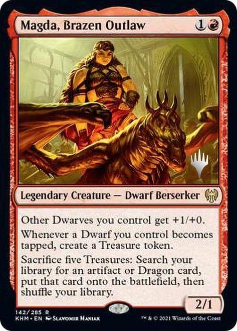 Magic: The Gathering MTG Single Magda, Brazen Outlaw [Kaldheim Promo Pack]