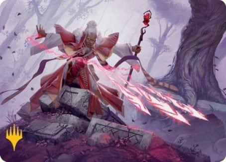 Magic: The Gathering MTG Single Magic Missile Art Card (Gold-Stamped Signature) [Dungeons & Dragons: Adventures in the Forgotten Realms Art Series]