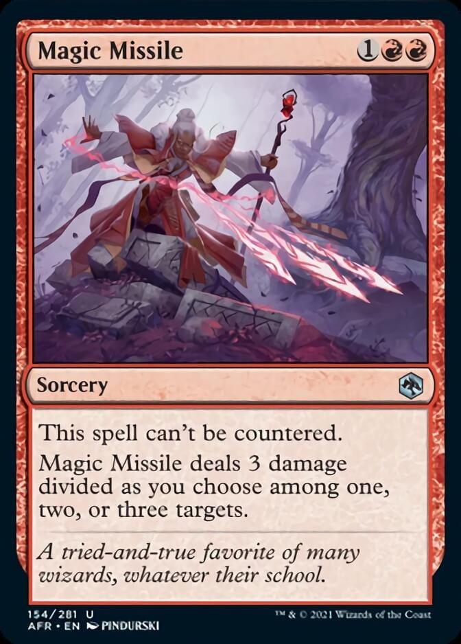 Magic: The Gathering MTG Single Magic Missile [Dungeons & Dragons: Adventures in the Forgotten Realms]