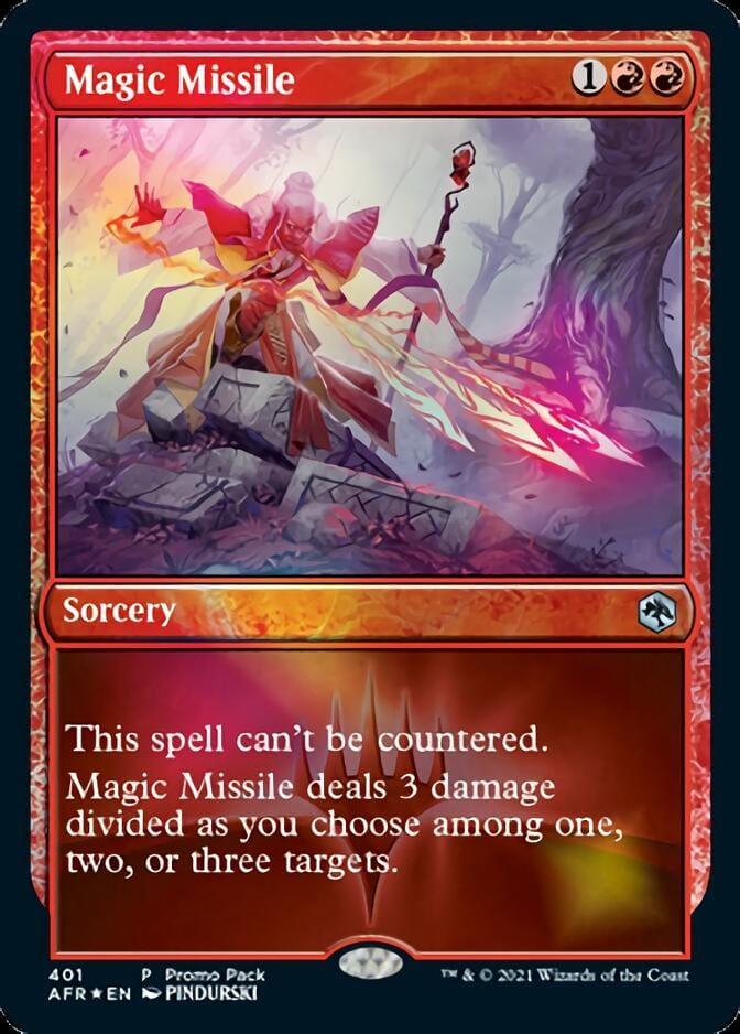 Magic: The Gathering MTG Single Magic Missile (Promo Pack) [Dungeons & Dragons: Adventures in the Forgotten Realms]