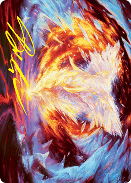 Magic: The Gathering MTG Single Magma Opus Art Card (Gold-Stamped Signature) [Strixhaven: School of Mages Art Series]