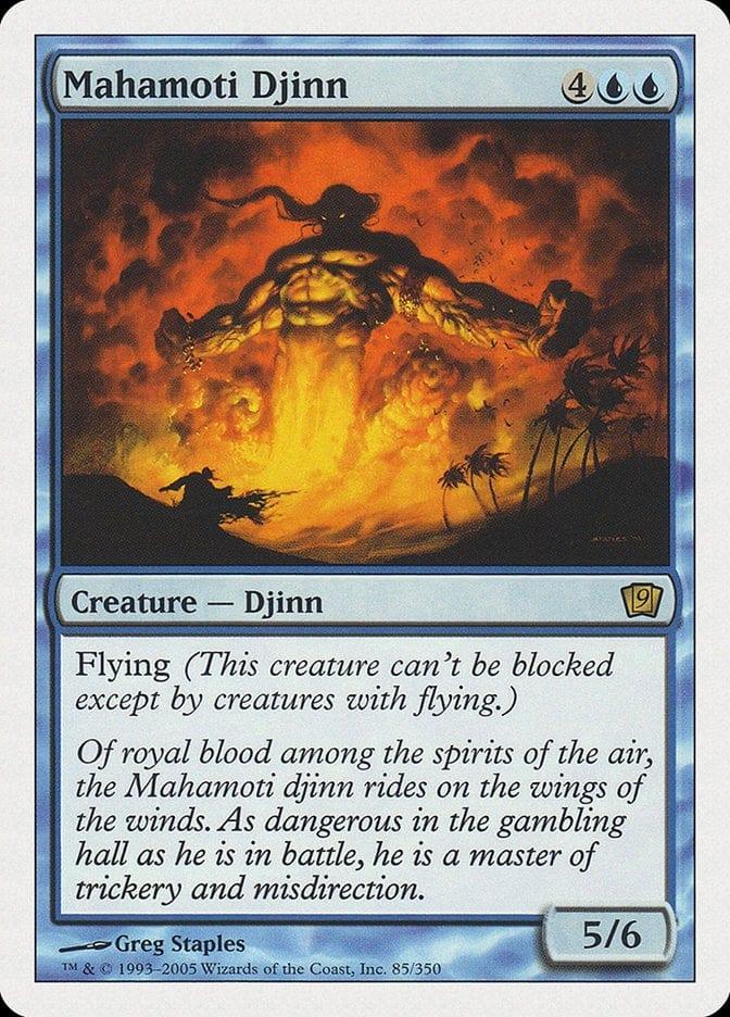 Magic: The Gathering MTG Single Mahamoti Djinn [Ninth Edition]