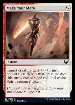 Magic: The Gathering MTG Single Make Your Mark [Strixhaven: School of Mages]