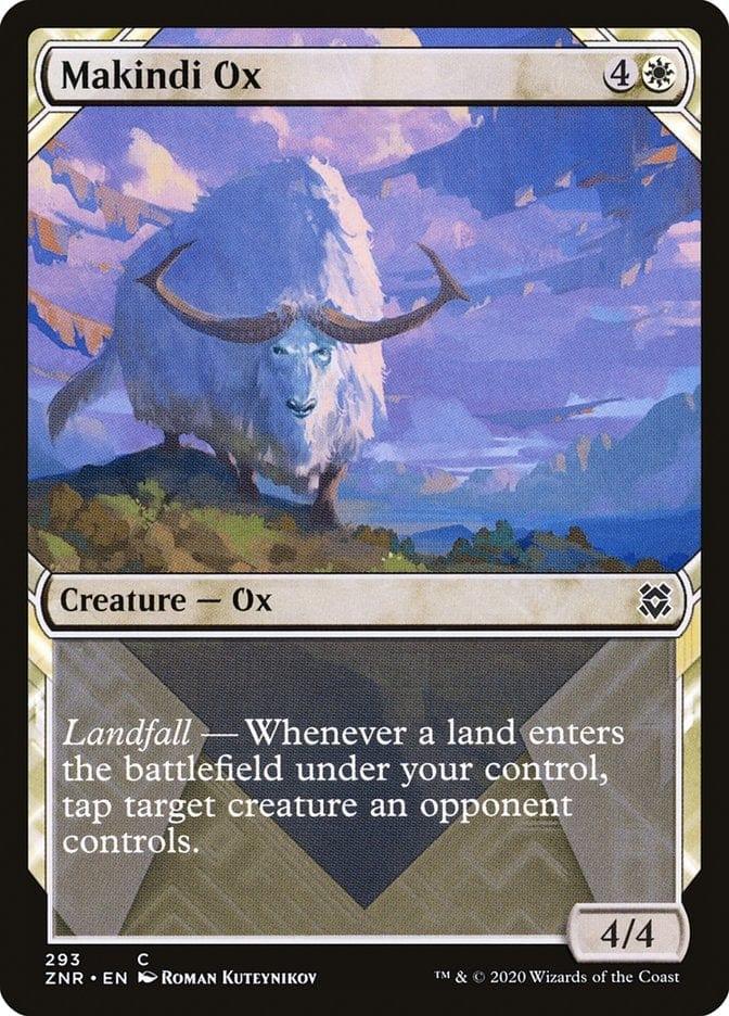 Magic: The Gathering MTG Single Makindi Ox (Showcase) [Zendikar Rising Extended Art]