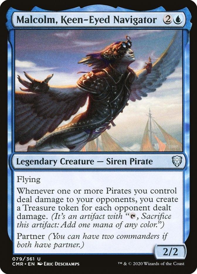 Magic: The Gathering MTG Single Malcolm, Keen-Eyed Navigator [Commander Legends]