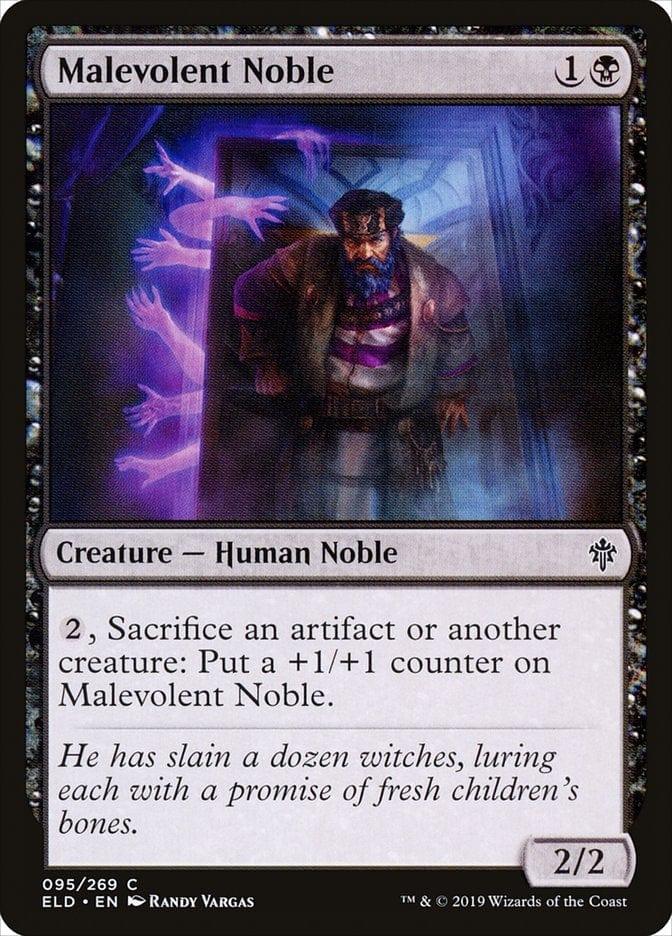 Magic: The Gathering MTG Single Malevolent Noble [Throne of Eldraine]