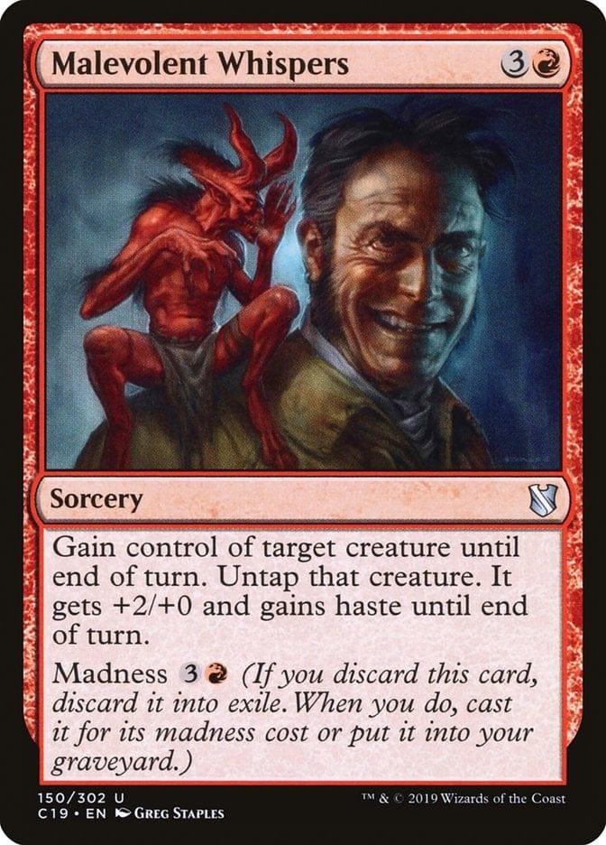 Magic: The Gathering MTG Single Malevolent Whispers [Commander 2019]