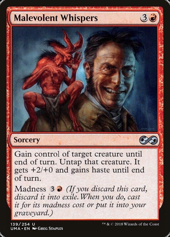 Magic: The Gathering MTG Single Malevolent Whispers [Ultimate Masters]