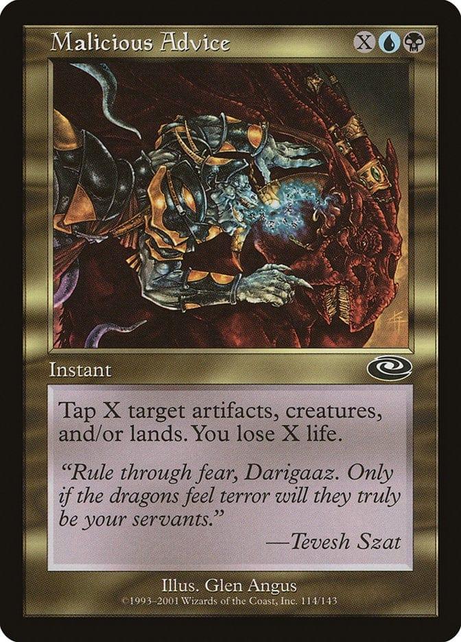 Magic: The Gathering MTG Single Malicious Advice [Planeshift]