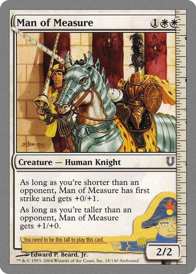 Magic: The Gathering MTG Single Man of Measure [Unhinged]