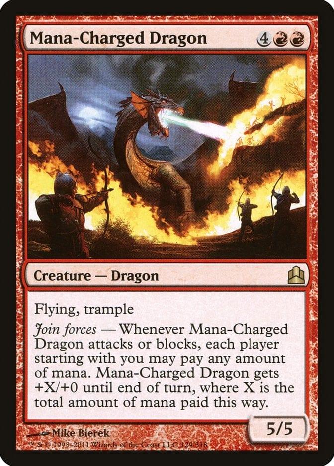 Magic: The Gathering MTG Single Mana-Charged Dragon [Commander 2011]
