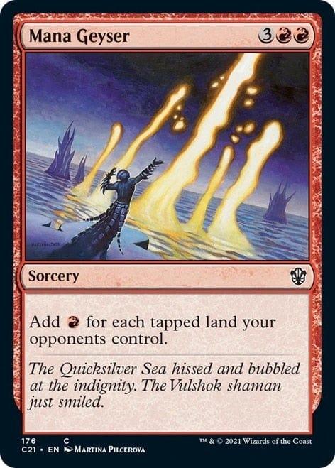 Magic: The Gathering MTG Single Mana Geyser [Commander 2021]