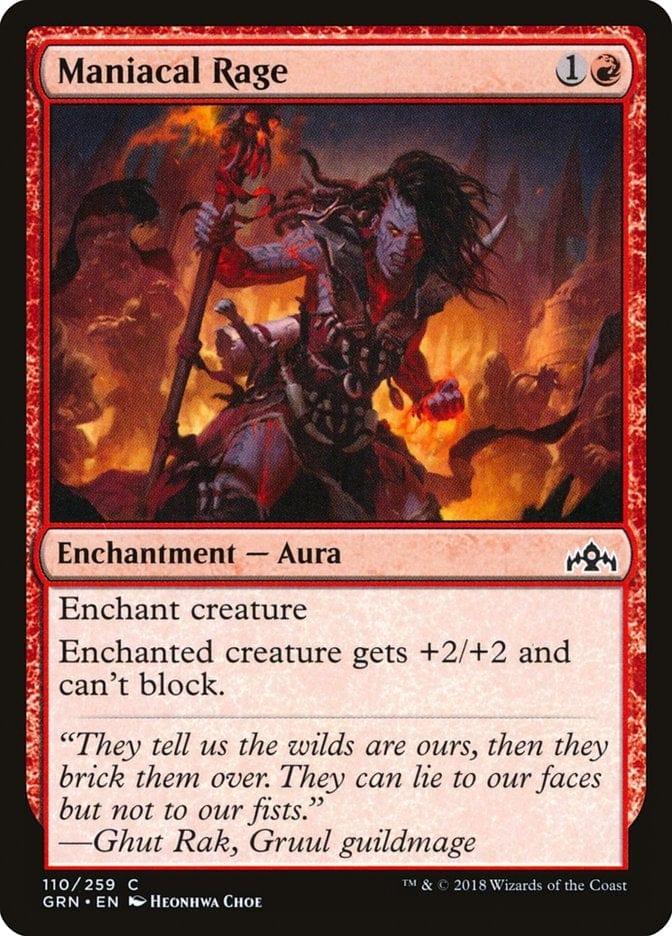 Magic: The Gathering MTG Single Maniacal Rage [Guilds of Ravnica]