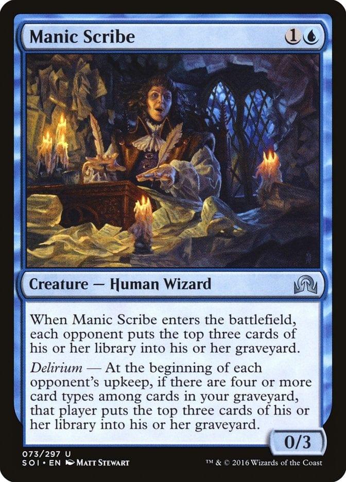 Magic: The Gathering MTG Single Manic Scribe [Shadows over Innistrad]