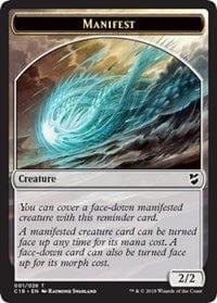 Magic: The Gathering MTG Single Manifest // Angel Double-sided Token [Commander 2018]