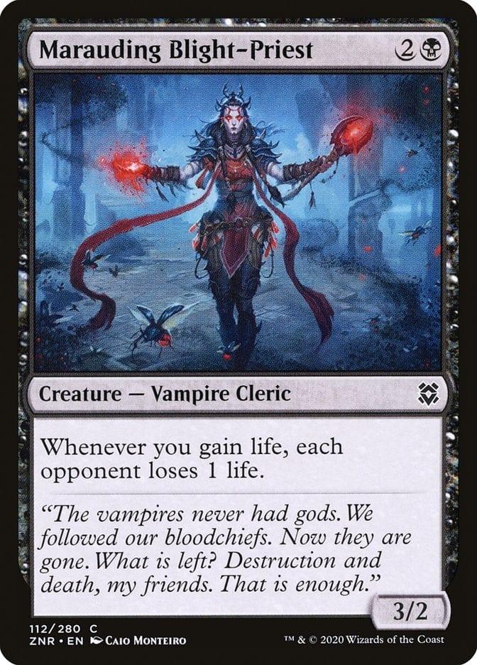 Magic: The Gathering MTG Single Marauding Blight-Priest [Zendikar Rising]