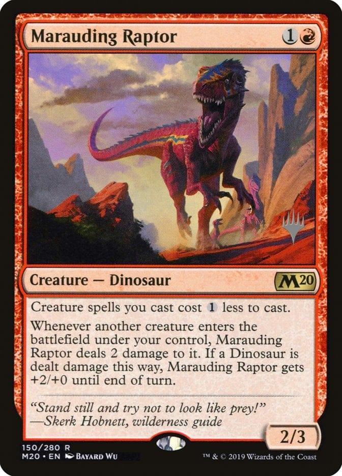 Magic: The Gathering MTG Single Marauding Raptor (Promo Pack) [Core Set 2020 Promos]