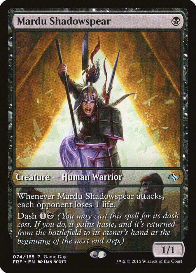 Magic: The Gathering MTG Single Mardu Shadowspear (Game Day) [Fate Reforged Promos]