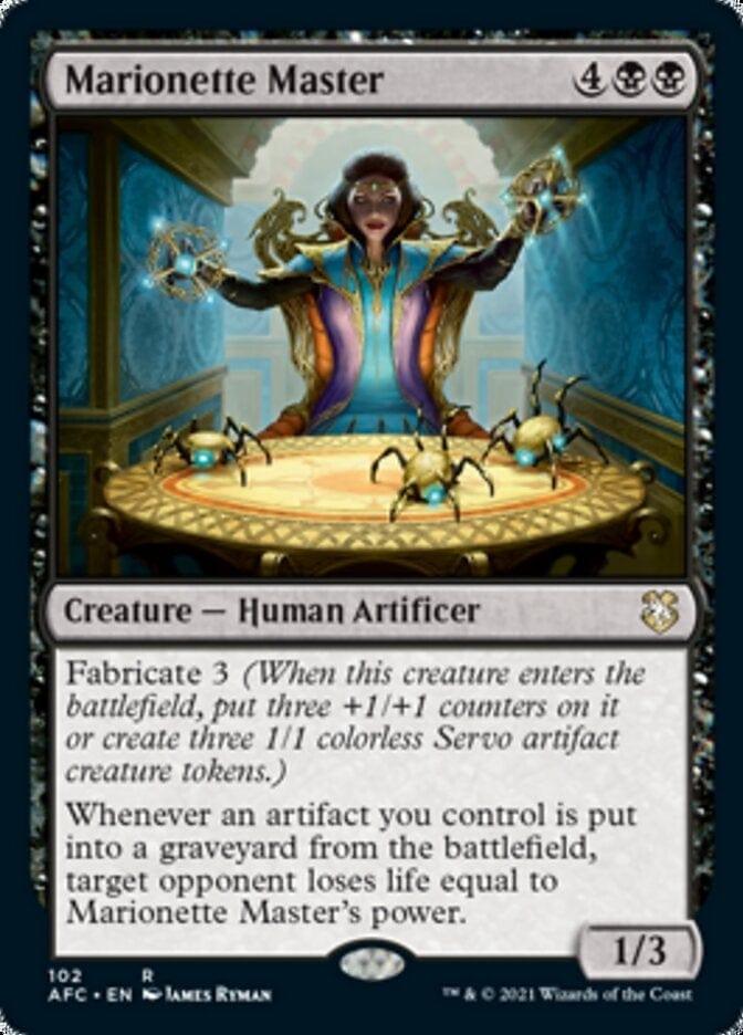 Magic: The Gathering MTG Single Marionette Master [Dungeons & Dragons: Adventures in the Forgotten Realms Commander]