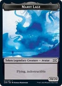 Magic: The Gathering MTG Single Marit Lage // Saproling Double-sided Token [Double Masters]