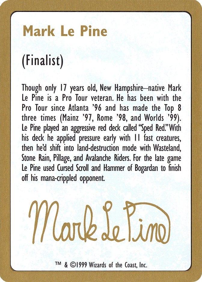 Magic: The Gathering MTG Single Mark Le Pine Bio [World Championship Decks 1999]