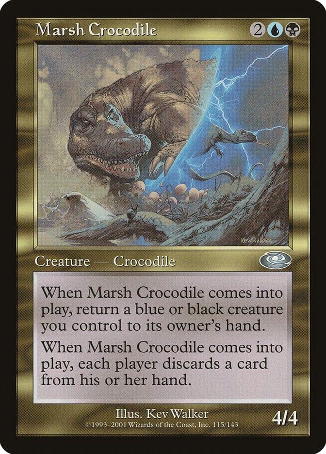 Magic: The Gathering MTG Single Marsh Crocodile [Planeshift]