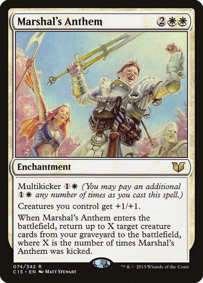 Magic: The Gathering MTG Single Marshal's Anthem [Commander 2015]