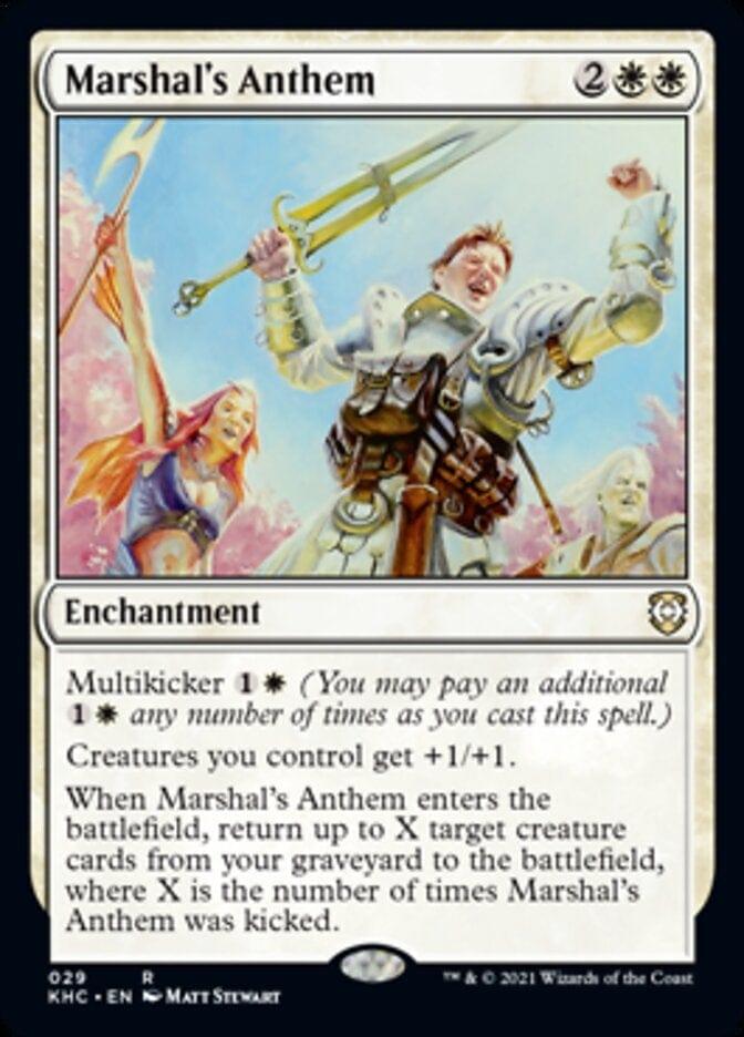 Magic: The Gathering MTG Single Marshal's Anthem [Kaldheim Commander]