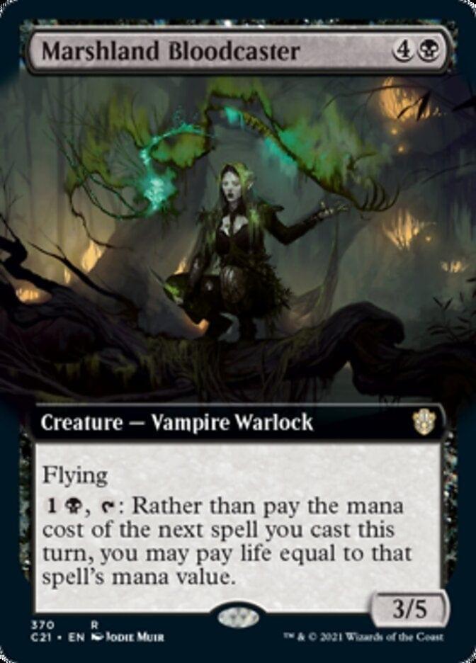 Magic: The Gathering MTG Single Marshland Bloodcaster (Extended) [Commander 2021]