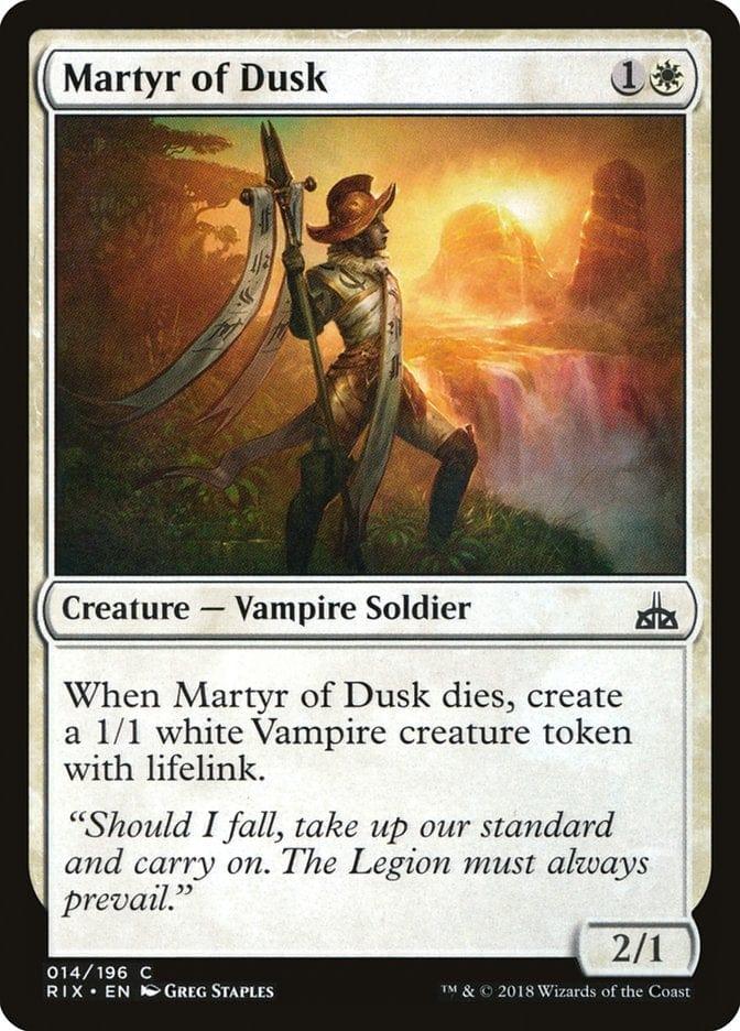 Magic: The Gathering MTG Single Martyr of Dusk [Rivals of Ixalan]