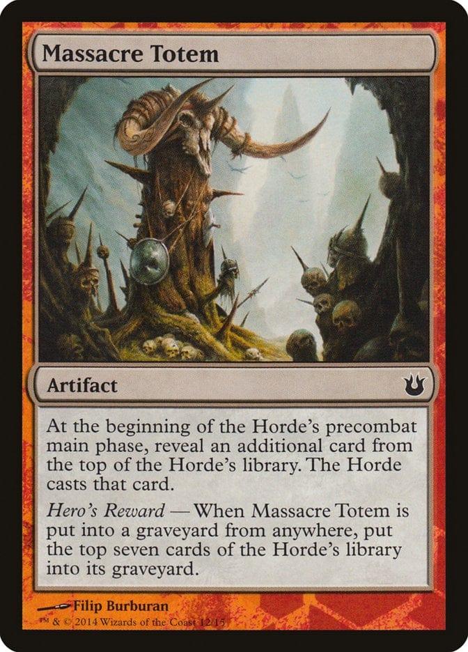 Magic: The Gathering MTG Single Massacre Totem [Born of the Gods Hero's Path]