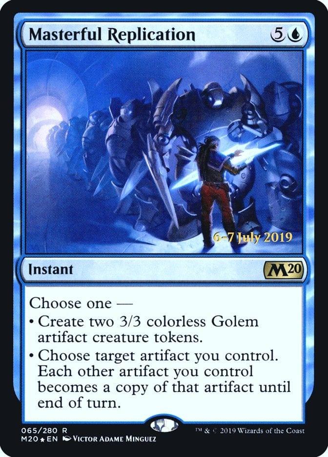 Magic: The Gathering MTG Single Masterful Replication  [Core Set 2020 Prerelease Promos]