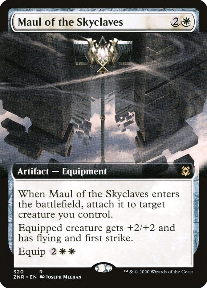 Magic: The Gathering MTG Single Maul of the Skyclaves (Extended) [Zendikar Rising Extended Art]