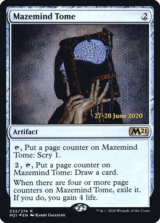 Magic: The Gathering MTG Single Mazemind Tome  [Core Set 2021 Prerelease Promos]