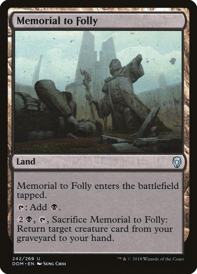Magic: The Gathering MTG Single Memorial to Folly [Dominaria]