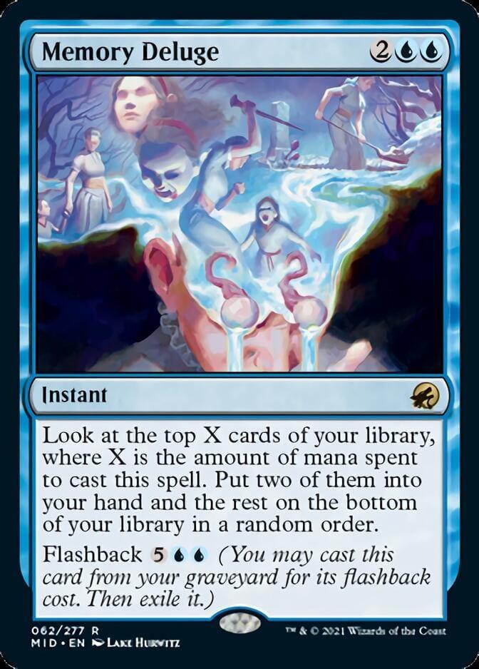 Magic: The Gathering MTG Single Memory Deluge [Innistrad: Midnight Hunt]