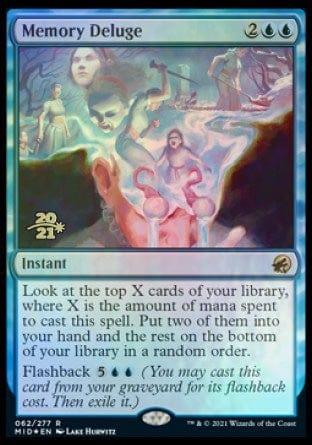 Magic: The Gathering MTG Single Memory Deluge [Innistrad: Midnight Hunt Prerelease Promos]
