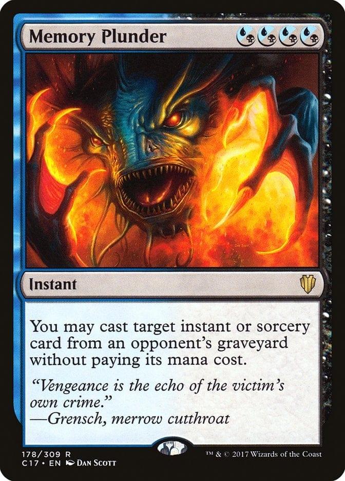 Magic: The Gathering MTG Single Memory Plunder [Commander 2017]