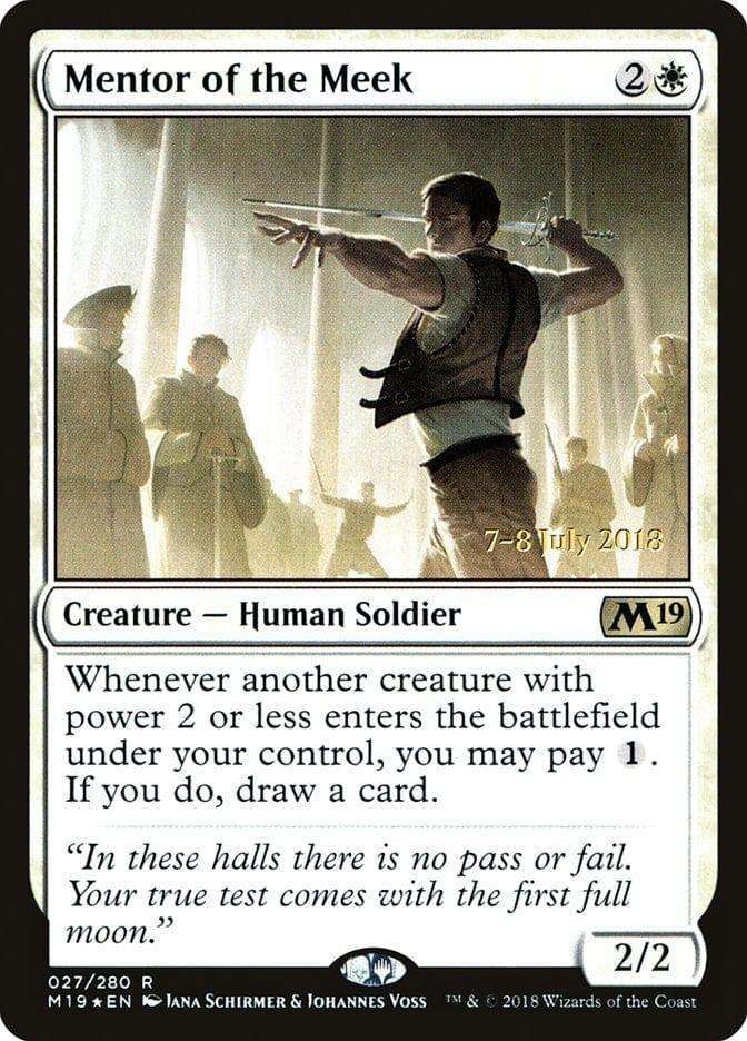 Magic: The Gathering MTG Single Mentor of the Meek  [Core Set 2019 Prerelease Promos]