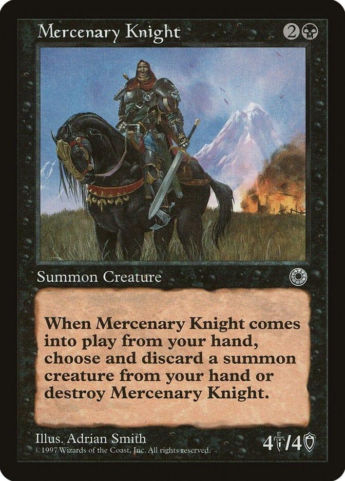 Magic: The Gathering MTG Single Mercenary Knight [Portal]