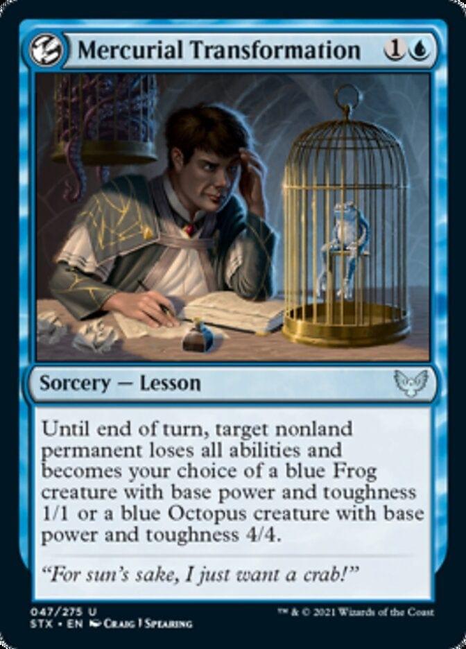 Magic: The Gathering MTG Single Mercurial Transformation [Strixhaven: School of Mages]