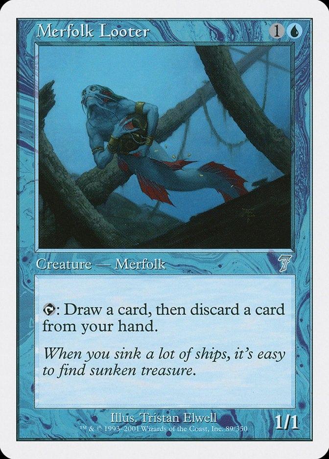 Magic: The Gathering MTG Single Merfolk Looter [Seventh Edition]