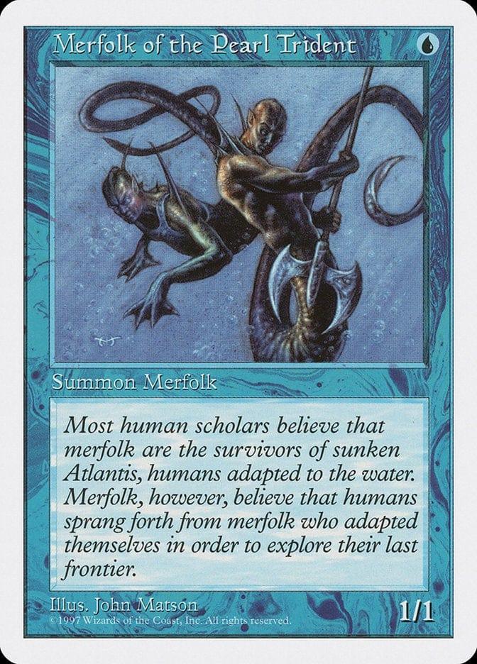 Magic: The Gathering MTG Single Merfolk of the Pearl Trident [Fifth Edition]