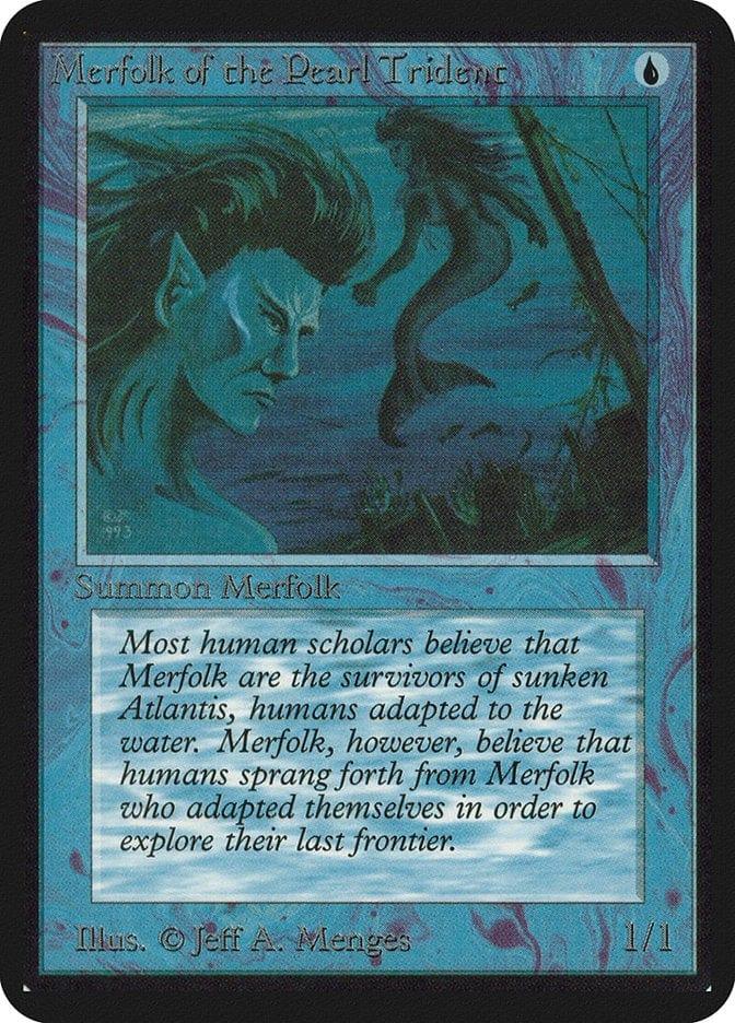 Magic: The Gathering MTG Single Merfolk of the Pearl Trident [Limited Edition Alpha]