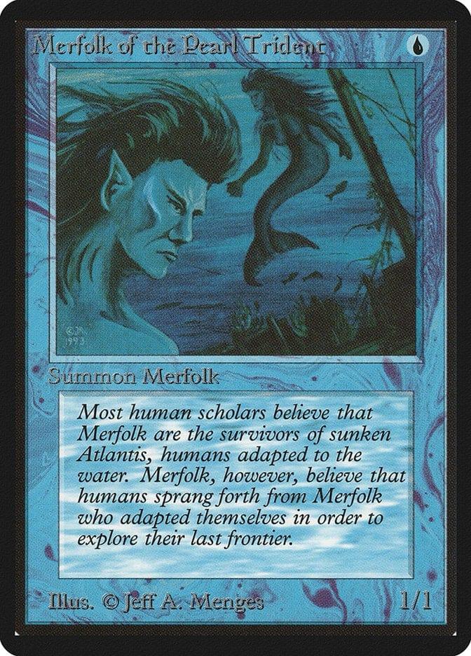 Magic: The Gathering MTG Single Merfolk of the Pearl Trident [Limited Edition Beta]