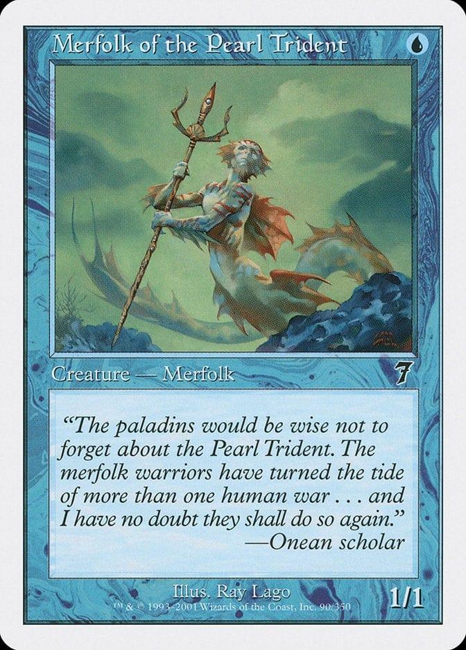 Magic: The Gathering MTG Single Merfolk of the Pearl Trident [Seventh Edition]