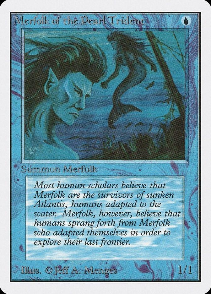 Magic: The Gathering MTG Single Merfolk of the Pearl Trident [Unlimited Edition]