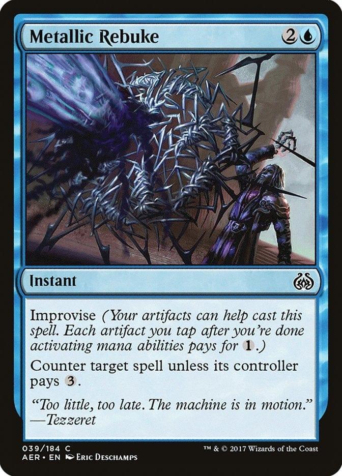 Magic: The Gathering MTG Single Metallic Rebuke [Aether Revolt]