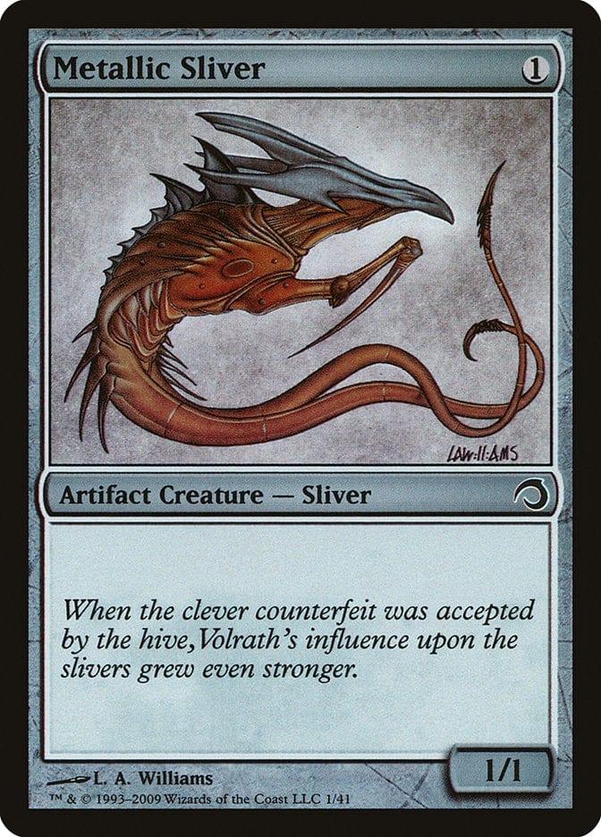 Magic: The Gathering MTG Single Metallic Sliver [Premium Deck Series: Slivers]