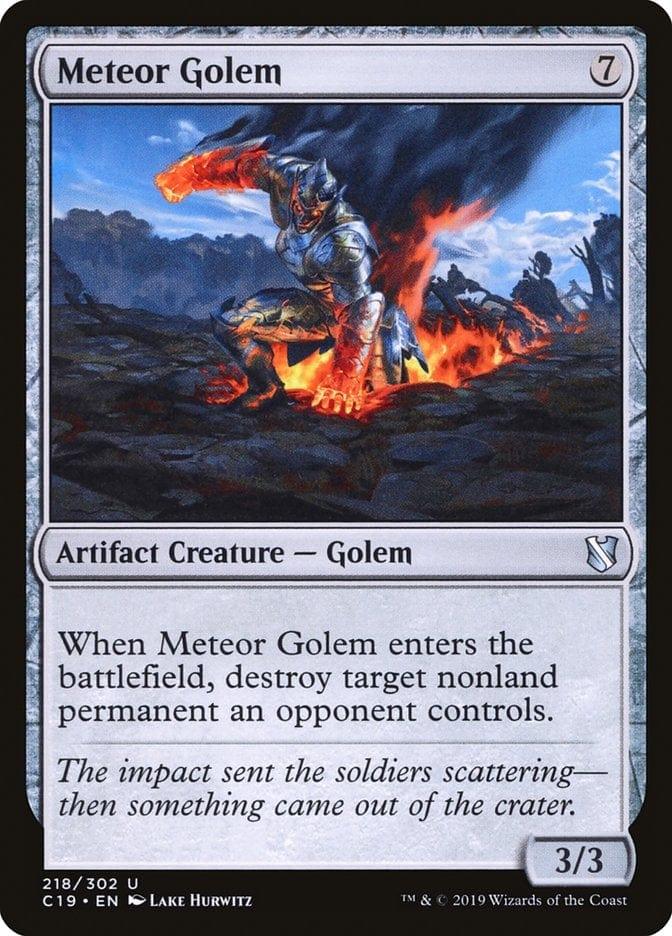 Magic: The Gathering MTG Single Meteor Golem [Commander 2019]